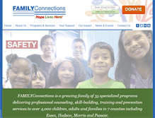 Tablet Screenshot of familyconnectionsnj.org